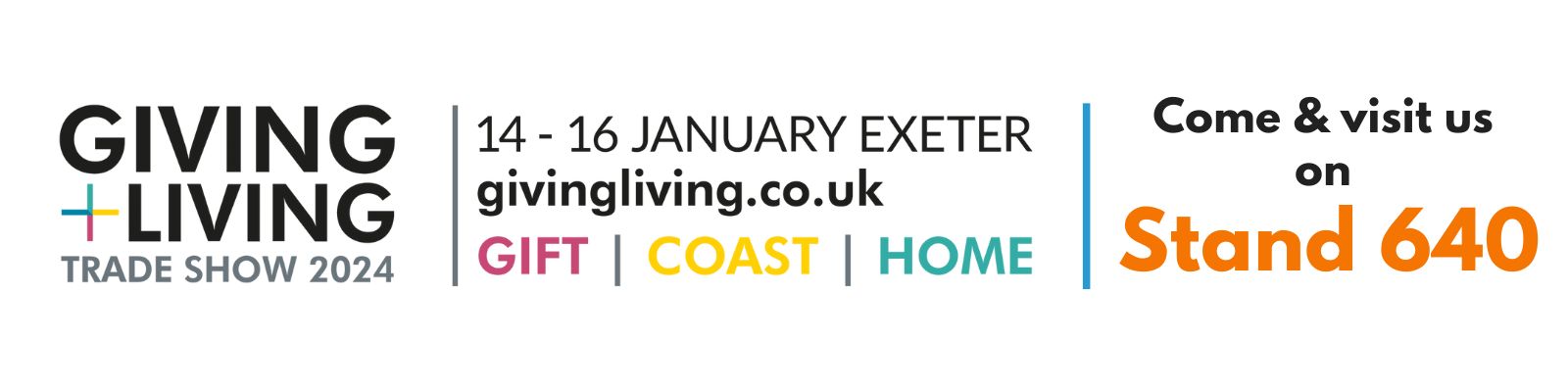 Come and see us at Giving and Living Trade Show 2024